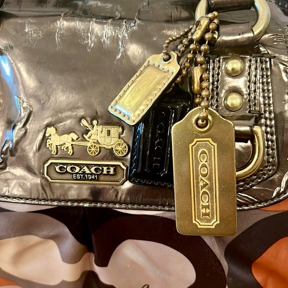 COACH Optic Signature Satchel Handbag - Picture 4 of 7